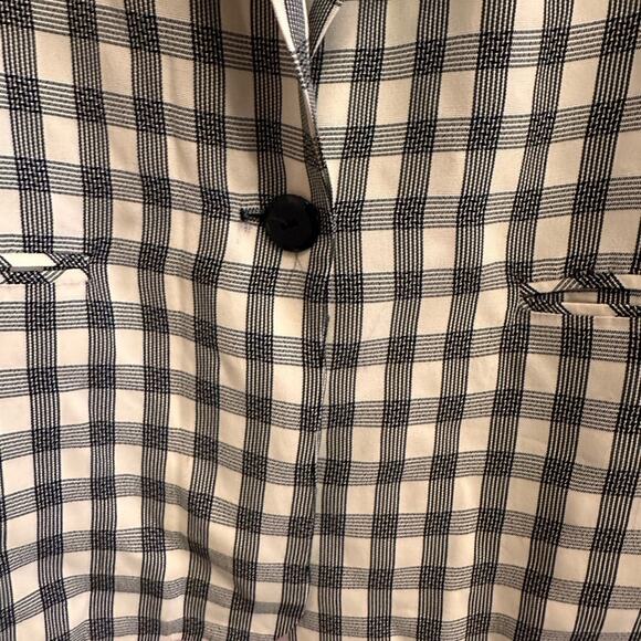 Vintage Norton McNaughton Petites Plaid Checkered 90s Blazer 10 - Picture 3 of 11